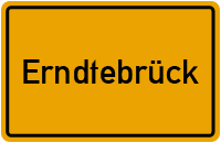 Ortsschild von Gemeinde Erndtebrück in Nordrhein-Westfalen