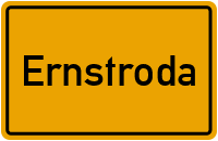 Ortsschild von Gemeinde Ernstroda in Thüringen