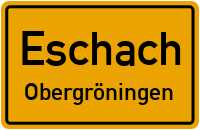 Hauptstraße in EschachObergröningen