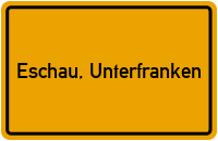 City Sign Eschau, Unterfranken