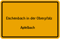 Kapellenweg in Eschenbach in der OberpfalzApfelbach