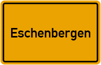 Ortsschild von Gemeinde Eschenbergen in Thüringen