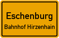 L 3043 in EschenburgBahnhof Hirzenhain