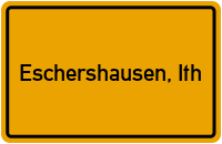 City Sign Eschershausen, Ith