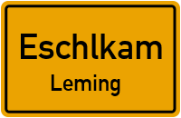 Straßen in Eschlkam Leming