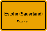 Straßenverzeichnis Eslohe (Sauerland) Eslohe