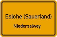 Straßenverzeichnis Eslohe (Sauerland) Niedersalwey