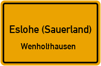 Franz-Bücker-Weg in Eslohe (Sauerland)Wenholthausen