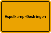 Ortsschild Espelkamp-Gestringen