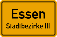 Berliner Straße in EssenStadtbezirke III