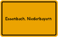 City Sign Essenbach, Niederbayern