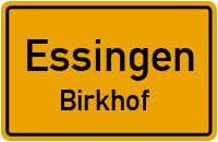 Straßenverzeichnis Essingen Birkhof