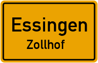 Straßenverzeichnis Essingen Zollhof