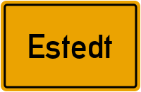 Ortsschild von Gemeinde Estedt in Sachsen-Anhalt