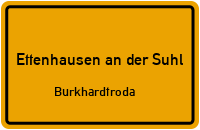 Straßen in Ettenhausen an der Suhl Burkhardtroda