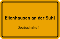 Straßen in Ettenhausen an der Suhl Deubachshof