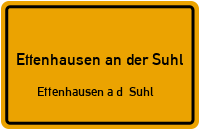 Straßen in Ettenhausen an der Suhl Ettenhausen a.d. Suhl