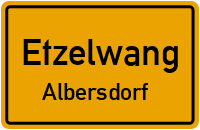 Straßenverzeichnis Etzelwang Albersdorf