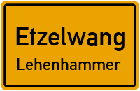 Straßenverzeichnis Etzelwang Lehenhammer