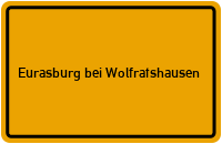 City Sign Eurasburg bei Wolfratshausen