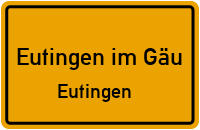 Tübinger Weg in 72184 Eutingen im Gäu (Eutingen)