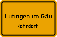 Ortsstraße in Eutingen im GäuRohrdorf