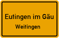 Eyacher Straße in 72184 Eutingen im Gäu (Weitingen)