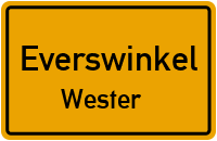 Westerstraße in EverswinkelWester