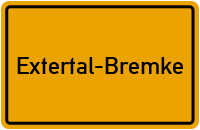 Ortsschild Extertal-Bremke