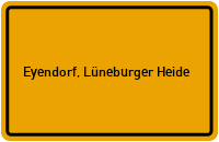 City Sign Eyendorf, Lüneburger Heide