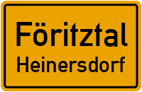 Ziegelhüttenstraße in FöritztalHeinersdorf