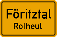 Untere Dorfstraße in FöritztalRotheul