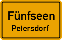 Waldstraße in FünfseenPetersdorf