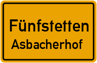 Straßenverzeichnis Fünfstetten Asbacherhof