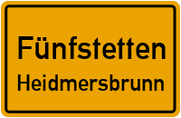 Straßenverzeichnis Fünfstetten Heidmersbrunn