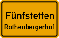 Straßenverzeichnis Fünfstetten Rothenbergerhof