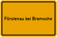 Ortsschild Fürstenau bei Bramsche