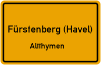 Altthymener Dorfstr. in Fürstenberg (Havel)Altthymen