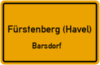Zarenweg in Fürstenberg (Havel)Barsdorf