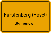 Tornower Straße in Fürstenberg (Havel)Blumenow