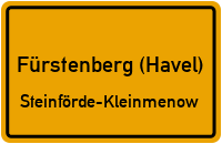 Kleinmenower Straße in Fürstenberg (Havel)Steinförde-Kleinmenow