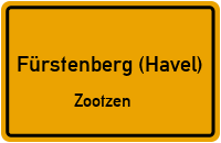 Buchengartenweg in Fürstenberg (Havel)Zootzen