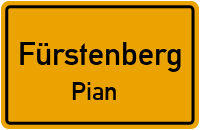 Alte Lychener Landstraße in FürstenbergPian