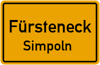 Straßen in Fürsteneck Simpoln