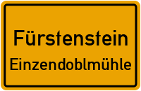 Straßenverzeichnis Fürstenstein Einzendoblmühle