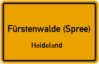 Ginsterweg in Fürstenwalde (Spree)Heideland
