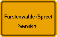 Ringstraße in Fürstenwalde (Spree)Petersdorf