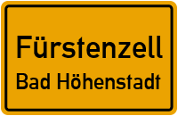 Straßenverzeichnis Fürstenzell Bad Höhenstadt
