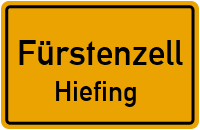 Straßenverzeichnis Fürstenzell Hiefing