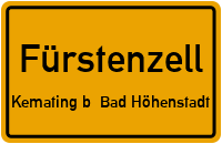 Straßenverzeichnis Fürstenzell Kemating b. Bad Höhenstadt